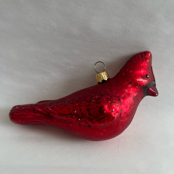 Glass Cardinal Ornament for Christmas Tree & Wreath Holiday Winter Bird Ornament - Picture 4 of 10